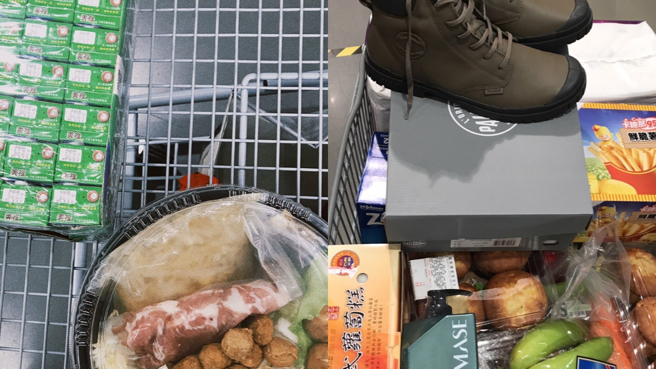 一名网友分享爸爸和老婆逛好市多的消费习惯差异。（翻摄自Costco好市多 商品经验老实说脸书）