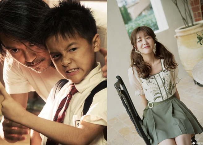 大陆女星徐娇因电影《长江七号》爆红。(图/ 摘自《长江七号》剧照、摘自徐娇微博)