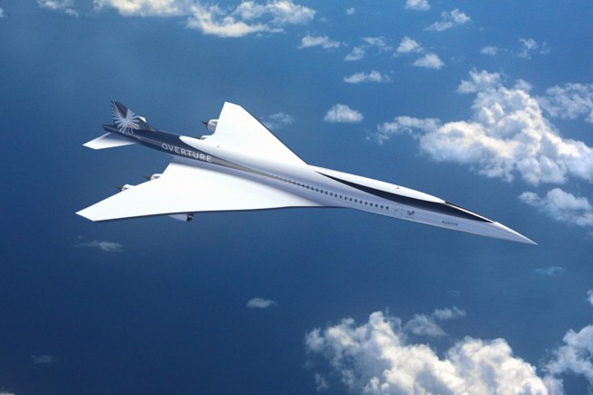 序曲超音速客機的最終定型，採用4具引擎與三角翼。(圖/Boomsupersonic)