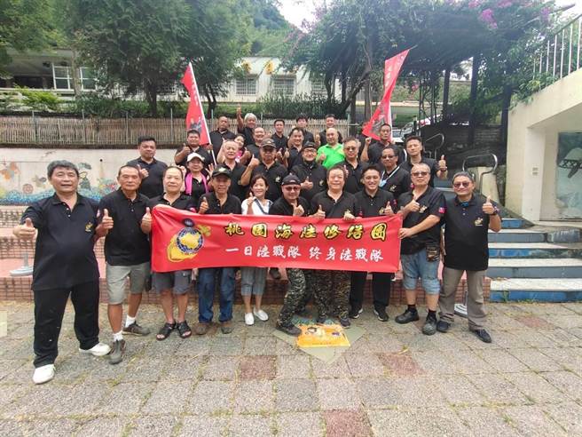 桃園海陸修繕團赴復興區霞雲國小協助校園修繕，盼盡一己之力幫助偏鄉教育。（曾進煒提供／呂筱蟬桃園傳真）