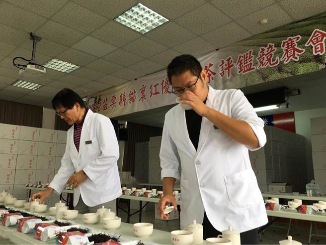 苗栗市农会18、19日连续2天，举行「猫里红」优质红茶评鑑竞赛。（苗栗市农会提供／李京升苗栗传真）