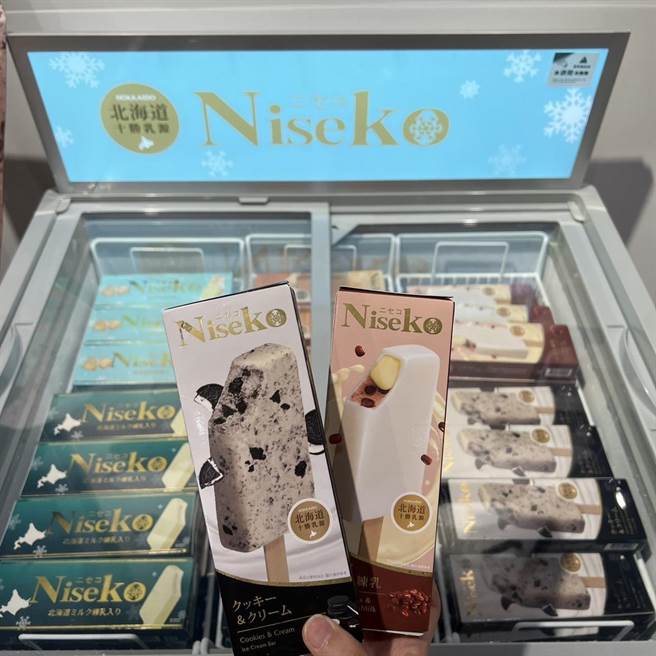 使用北海道十胜乳源制成的Niseko北海道乳雪糕，强打香浓醇厚的乳香及绵密口感。（台隆手创馆提供）