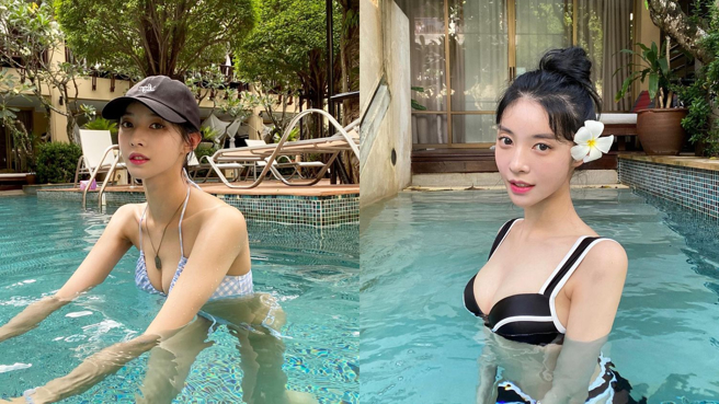 文智孝穿比基尼的身材很好。(圖/文智孝 IG)