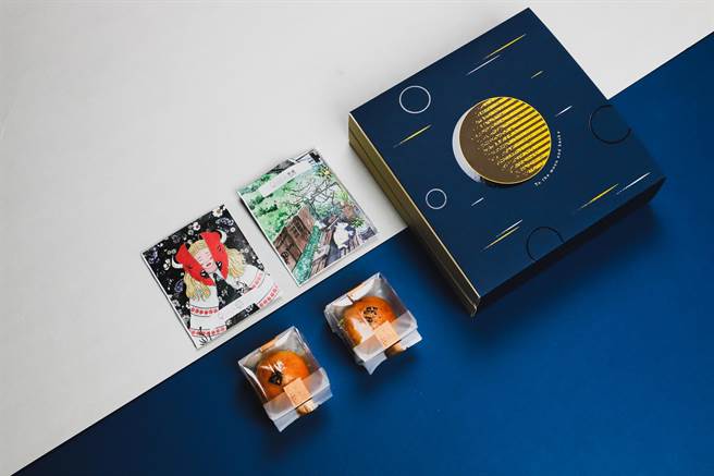 Moshi Café创新推「法式舒肥蛋黄酥x严选滤挂咖啡」中秋礼盒。（Moshi Café提供）