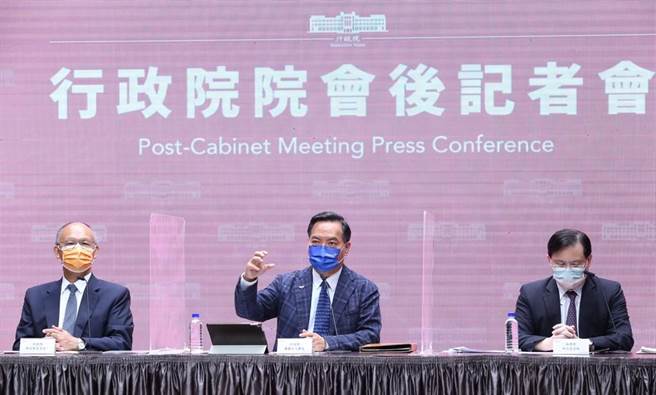 行政院院会后记者会。（陈俊吉摄）