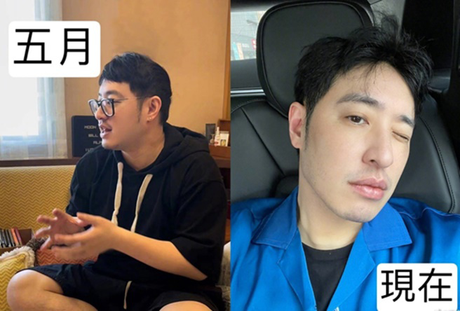 潘瑋柏一度胖到93公斤，如今減肥成功狂瘦15公斤。（圖／翻攝自 潘瑋柏微博）
