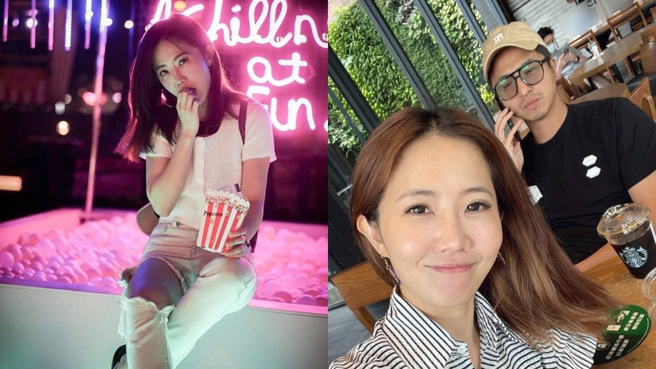 谢忻曾在6月晒王少伟聚餐照，时隔2月则晒男友视角照。(图/谢忻 FB、IG)