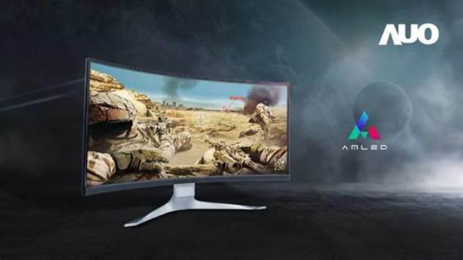 友达推34吋曲面电竞萤幕。（友达提供）