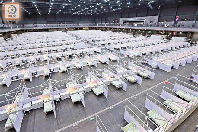 亞博館新冠治療中心。／東網