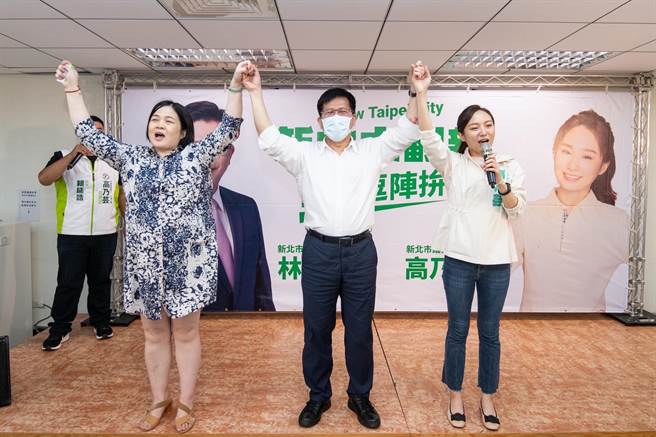 林佳龍參加由新北市議員參選人高乃芸舉辦的座談會。（林佳龍競辦提供／李奇叡新北傳真）