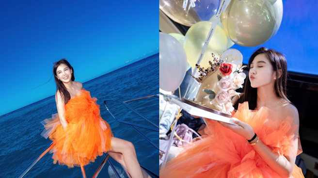 杨晨熙出海拍多张美照跟大家分享。(图/杨晨熙 FB)