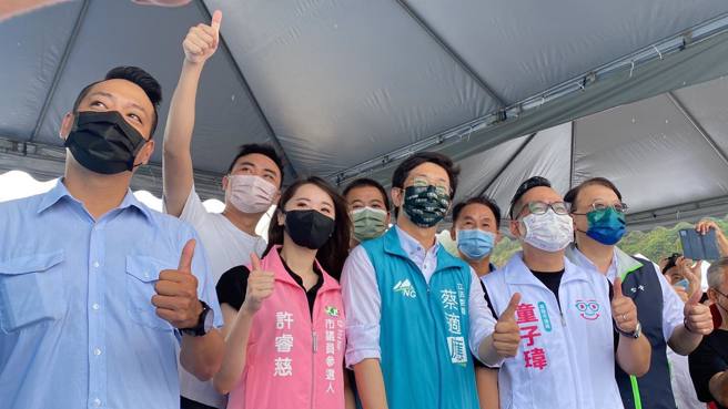 蔡适应出席2022基隆潮境海湾节活动暖身记者会。(取自蔡适应脸书)