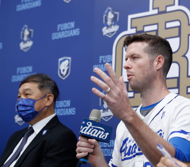 富邦悍將羅力。（陳怡誠攝）