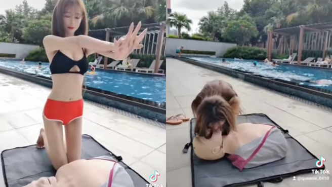 长濑昆妮的专业示范让网友想一看再看。(图/长濑昆妮 FB)