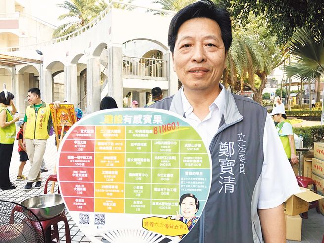 民进党前立委郑宝清。（本报资料照片）