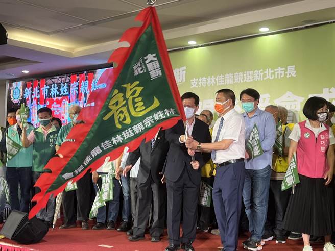 林佳龙今出席林姓宗亲后援会成立大会。（王扬杰摄）