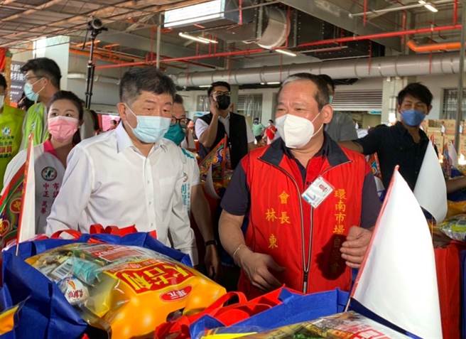 陳時中強調，自己和林勝東一直都很好，沒有尷尬。（黃婉婷攝）