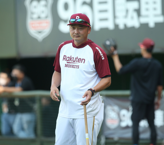 樂天桃猿總教練曾豪駒。（陳怡誠攝）