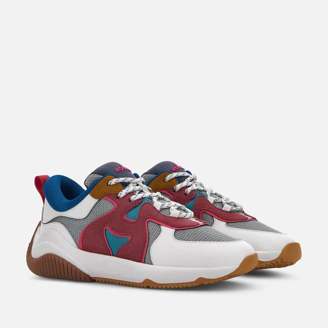 Hogan H597异材质拼接女士休閒鞋，2万1300元。（Hogan提供）