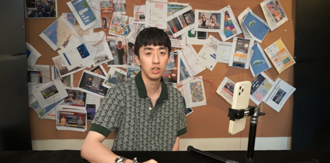 Bump澄清黄家业指控炒高猪仔赎金的某位网红并不是他。（翻摄自好棒Bump YouTube）