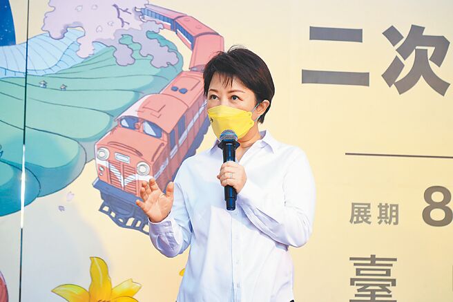 针对国漫馆落脚台中恐生变，台中市长卢秀燕20日表示，行政院应支持文化部的决定。（张亦惠摄）