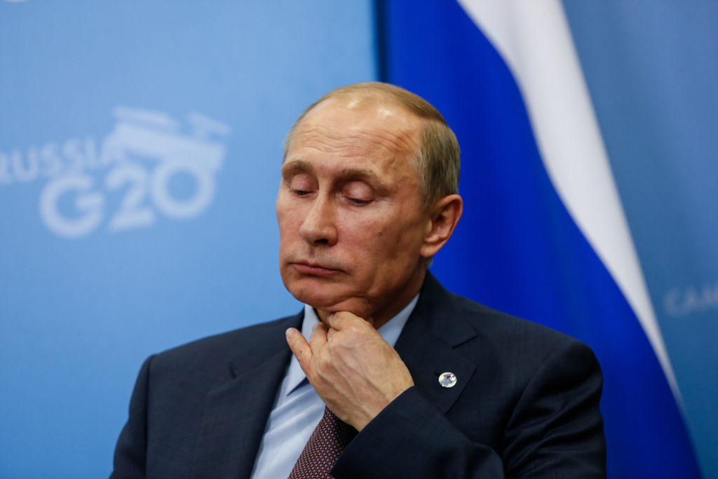 俄罗斯总统普丁Vladimir Putin。示意图／shutterstock(photo:ChinaTimes)