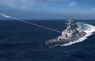 美軍神盾艦將獲高能雷射砲 防衛無人機與飛彈威脅