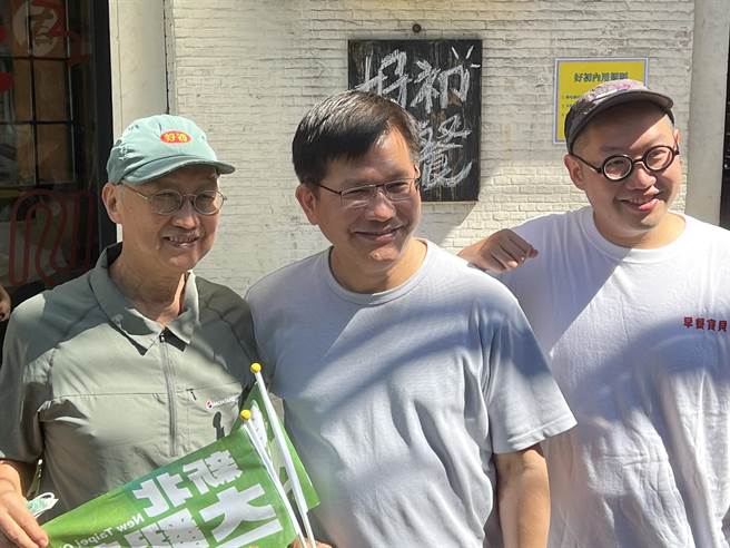 林佳龙表示林口交流道困难度高，所以帮忙沟通协调。（王扬杰摄）