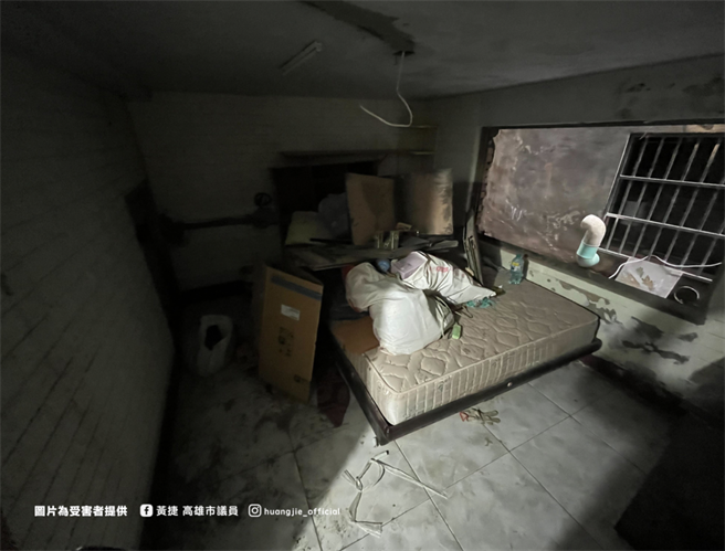 無黨籍高雄市議員黃捷近日收到14位民眾陳情指出，左營某家工程行疑為「裝修蟑螂」，留下爛尾樓。（黃捷提供／柯宗緯高雄傳真）