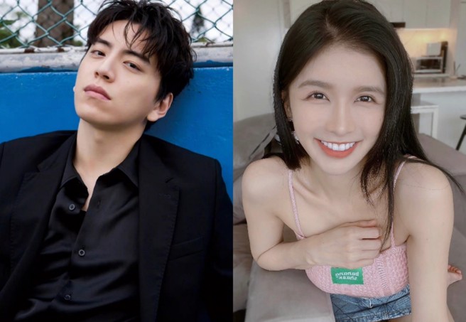 王大陆被传与马来西亚歌手蔡卓宜陷热恋。（图/王大陆、蔡卓宜微博）