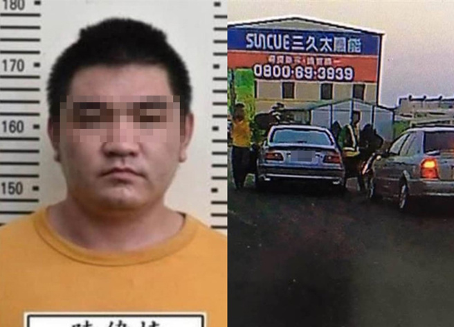 杀警凶嫌陈伟捷遭爆109年11月时，曾因行车纠纷，与友人持球棒、热熔胶砸毁对方车辆。（翻摄自记者爆料网、中时资料照）