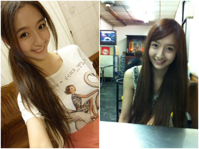 石帕玉卸下浓妆的模样很清纯、甜美。（图／网路）