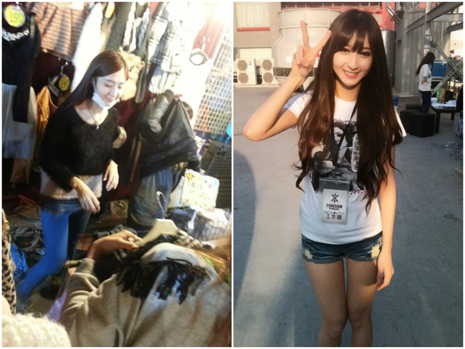 石帕玉曾在夜市摆摊，美貌轰动外界。（图／网路）