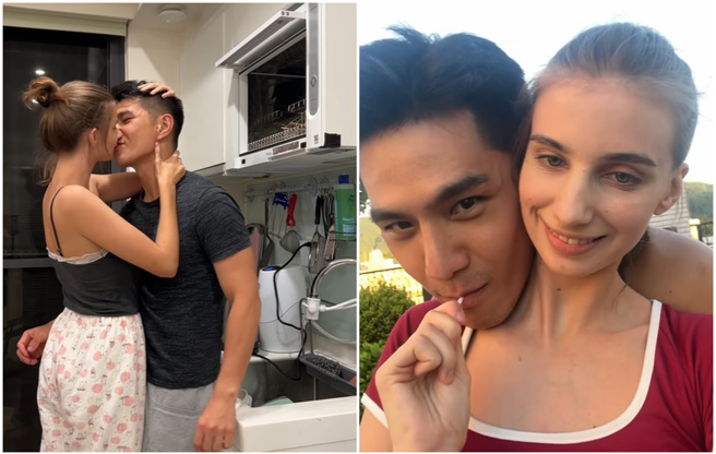 佳娜、祖雄从炮友转正，大方认爱。（图／IG@佳娜）