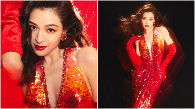 鍾楚曦考取上海戲劇學院，在學校就是一位校花等級的美女。(圖/鍾楚曦 微博)