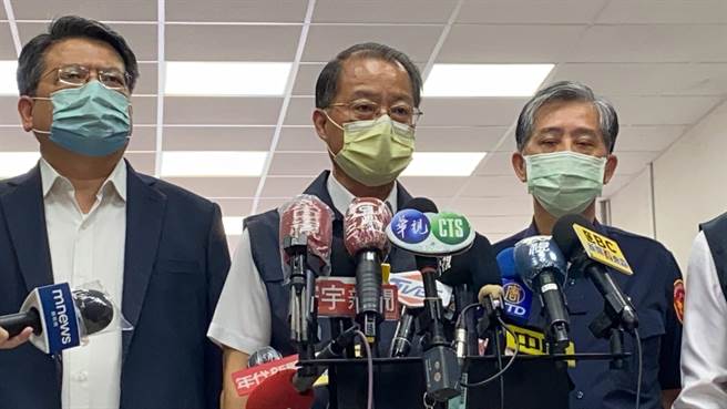 警政署长黄明昭说明追捕林嫌的过程。（曹婷婷摄）