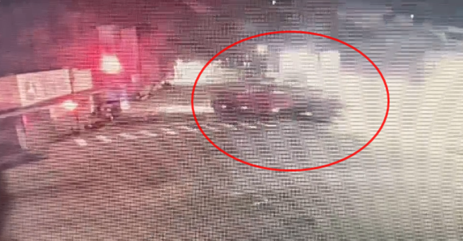 林嫌的搭乘的客运准备到站。（翻摄画面）