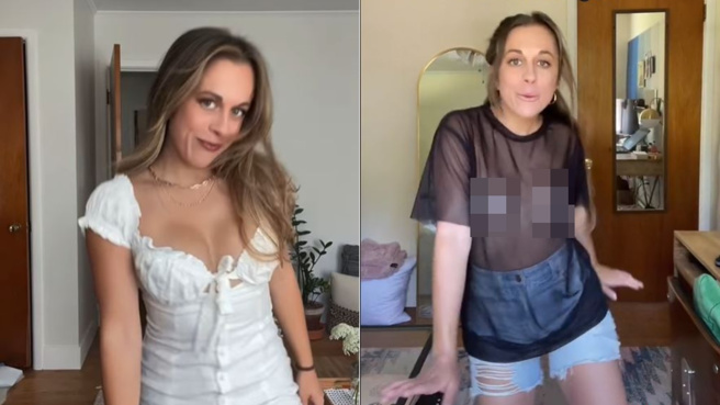 丹妮經歷乳癌治療後沒乳頭，但她非常有自信、勇敢去面對生命的難關。(圖/丹妮 IG、抖音)