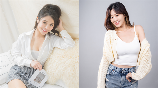 琳妲（左）、曾甜合体直播。（17LIVE提供）