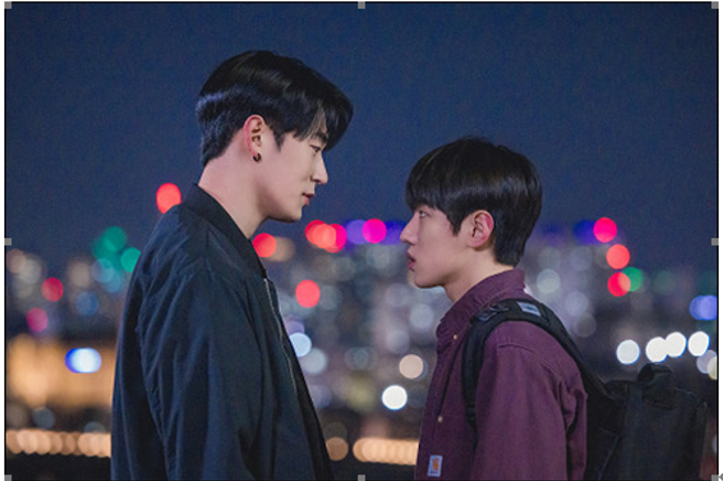 男主朴栖含、朴宰灿。(照片/语意错误剧组提供)

