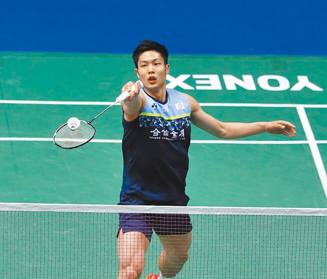 周天成昨在羽球世锦赛顺利突破男单首轮。（报系资料照）