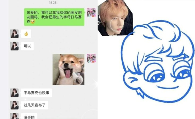 韩安冉的新欢照曝光。（图／微博）