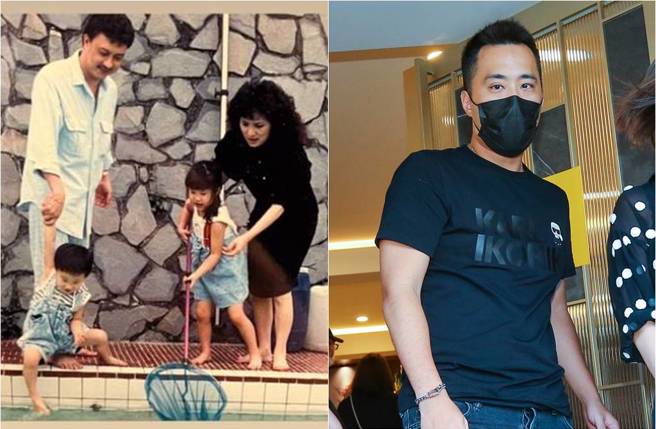 余祥铨晒姊弟儿时照，对天上的余苑绮说：「I miss you」。（图／本报系资料照片（右）、取材自余祥铨Instagram）