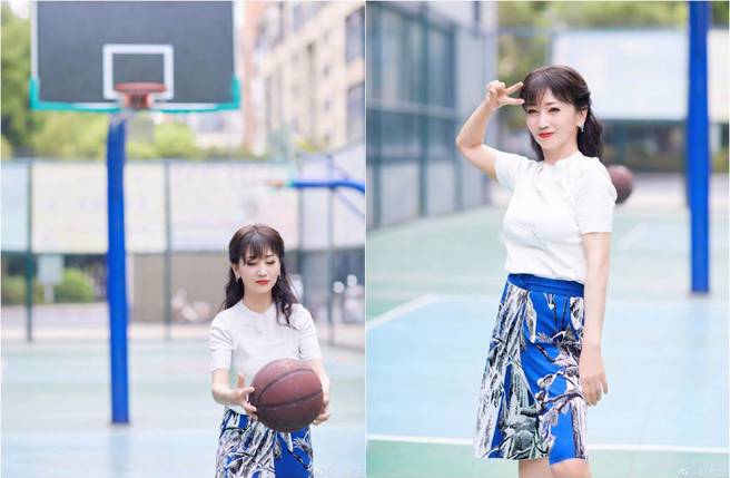 运动依旧无损赵雅芝的美貌。（图／取材自赵雅芝微博）