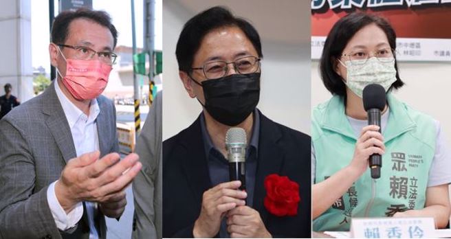 桃園市長參選人，左起為鄭運鵬、張善政、賴香伶。(資料照)