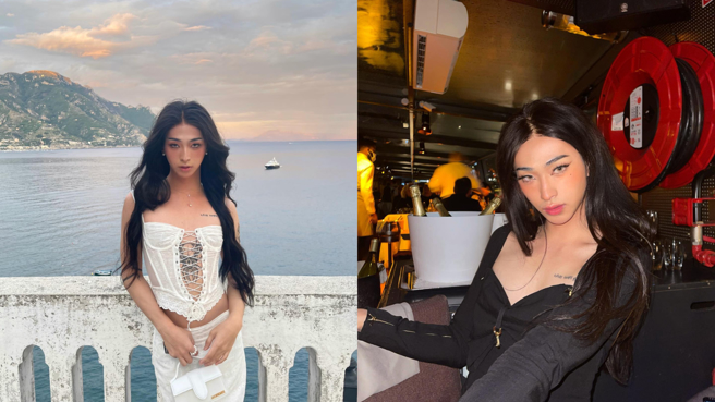 小哈利经常男扮女装，毫无违和感。(图/小哈利 IG)