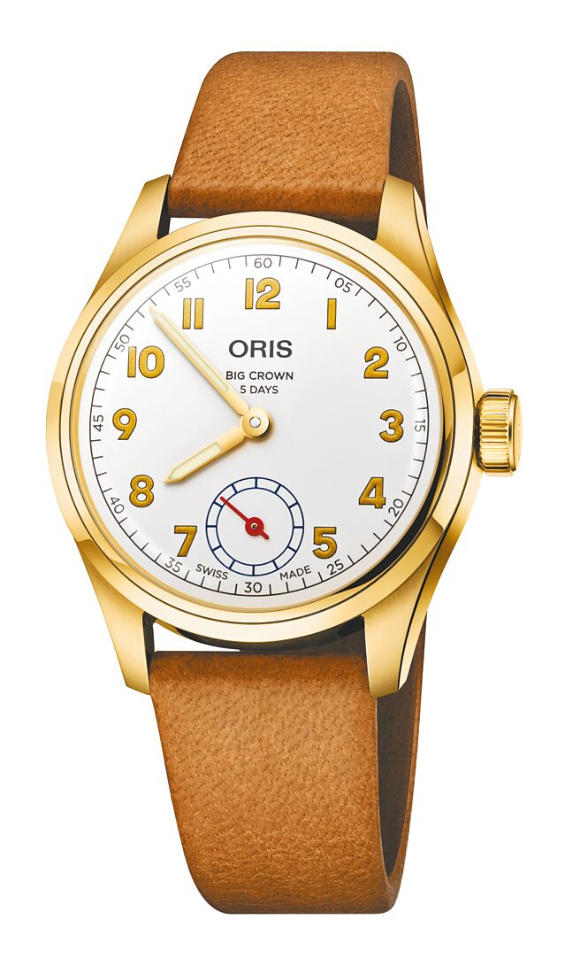 ORIS与「希望之翼」人道团体合作推出K金联名表，限量100只，46万元。（ORIS提供）