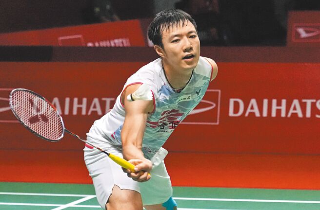 「羽球王子」王子维生涯首次击败大陆好手陆光祖，挺进世锦赛男单16强。（美联社资料照）