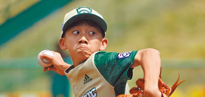 北市福林少棒队投手李芳模(美联社)