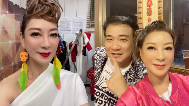 杨绣惠跟白云感情很好，连敷脸的模样都给对方看见。(图/杨绣惠 fb)